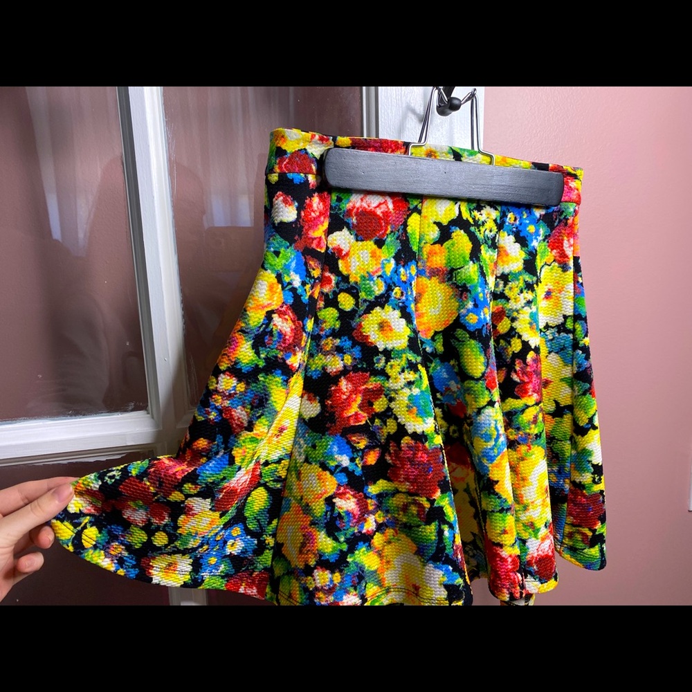 Floral Skater Skirt